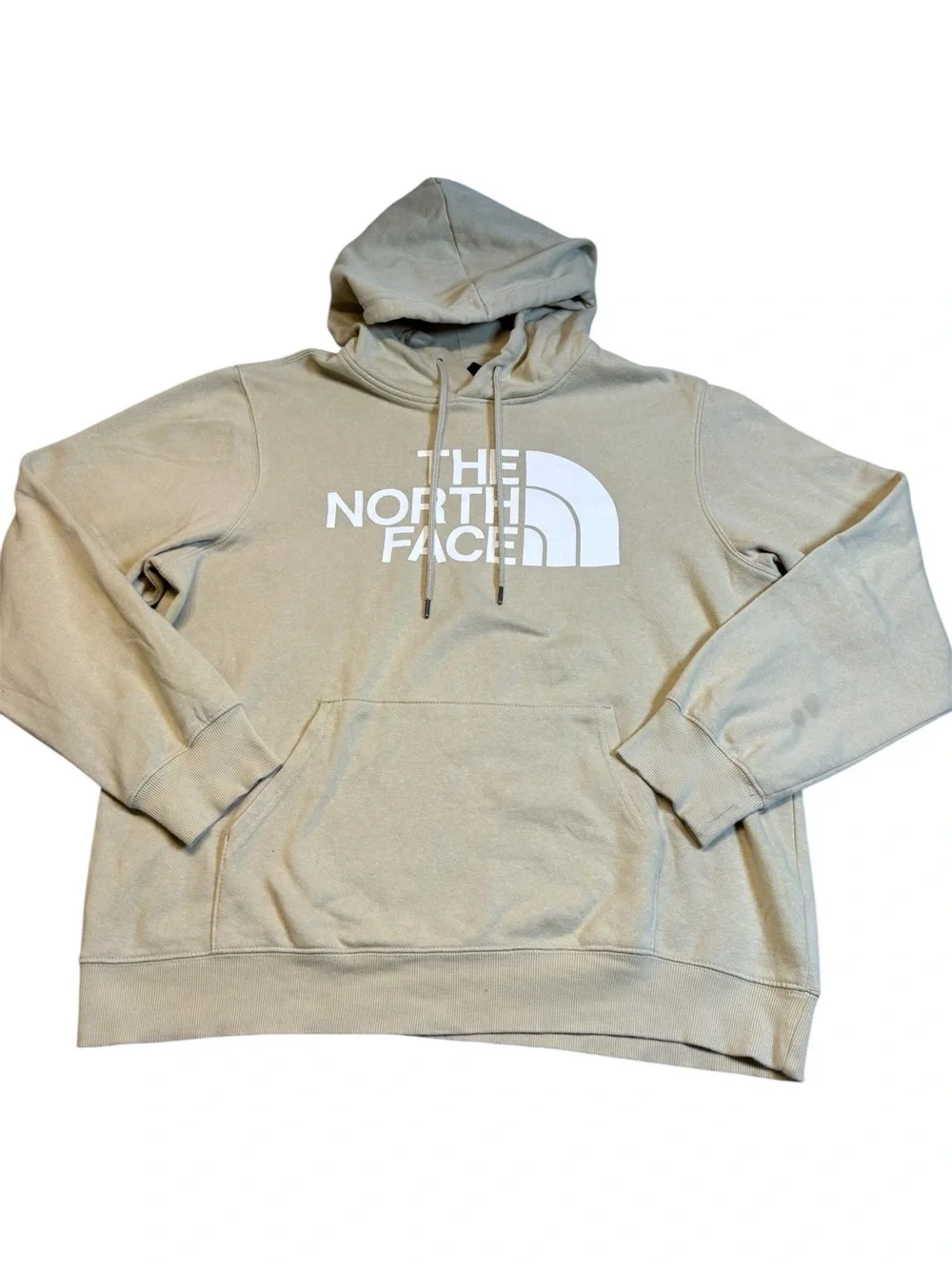 The North Face Half Dome Hoodie Men’s Large Beige Pullover Sweatshirt